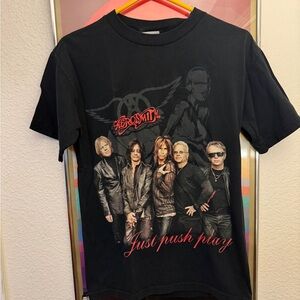 Vintage Aerosmith shirt 2001 Just Push Play size small